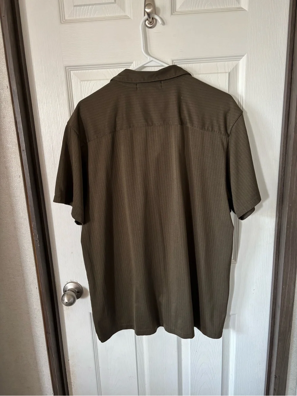 Banana Republic Men's Olive Polo with Chest Pocket